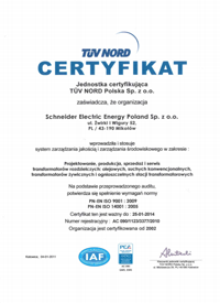 Inwert - certyfikat ISO 9001